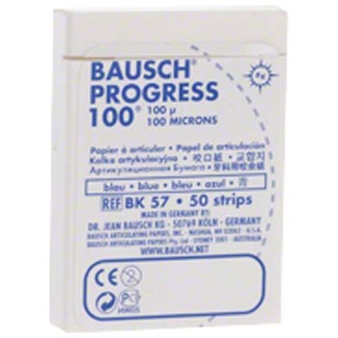 Progress artikulační papír I-100µ modrý 50ks