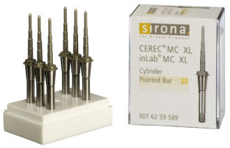 Cerec Cylinder Pointed Bur 20 vrták, 6ks