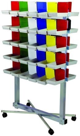 Vozík na kolečkách + 60 velkých táců