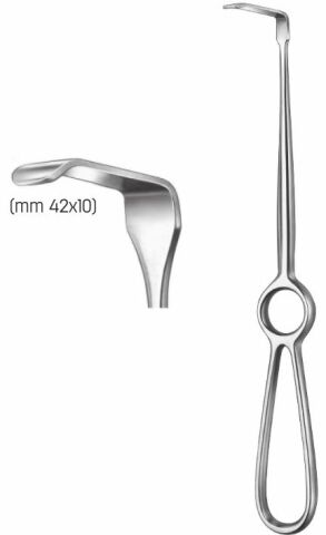 Hák Langenbeck medium 42x10mm