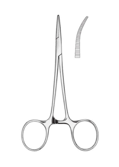 Jehelec Halsted-Moquito 14cm, zahnutý