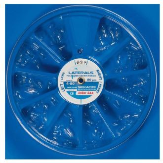 Korunky transparentní laterální 80ks