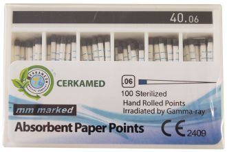 Papírové čepy Cerkamed .06 s měřítkem ISO 50