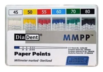 Papírové čepy DiaDent 2% 045-080