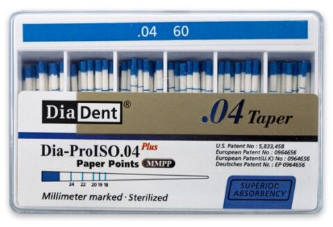 Papírové čepy DiaDent 4% 060