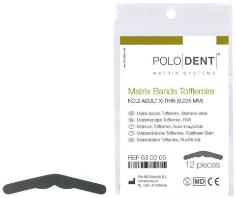Matrix Bands Tofflemire No. 2 Adult X-Thin 0,035 m