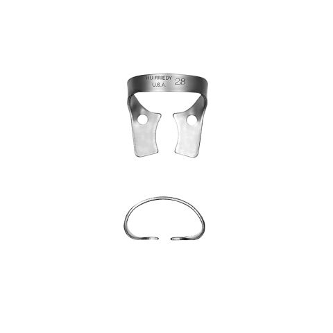 Rubber Dam spona 28 UK molar bez křidélek