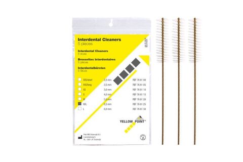 YELLOW POINT mezizubní kartáčky M/L 6,5 mm 12x5ks