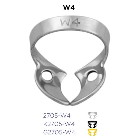 Kofferdamová spona W4 - horní molar