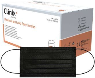 Clinix - ústenky s gumičkou, 50ks černé