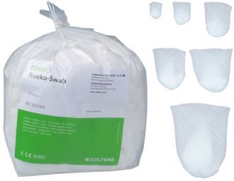 Nesterilní skusové tampóny vel. lískový ořech