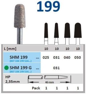 HORICO diamant sintrovaný vrták - kónus zaoblený
