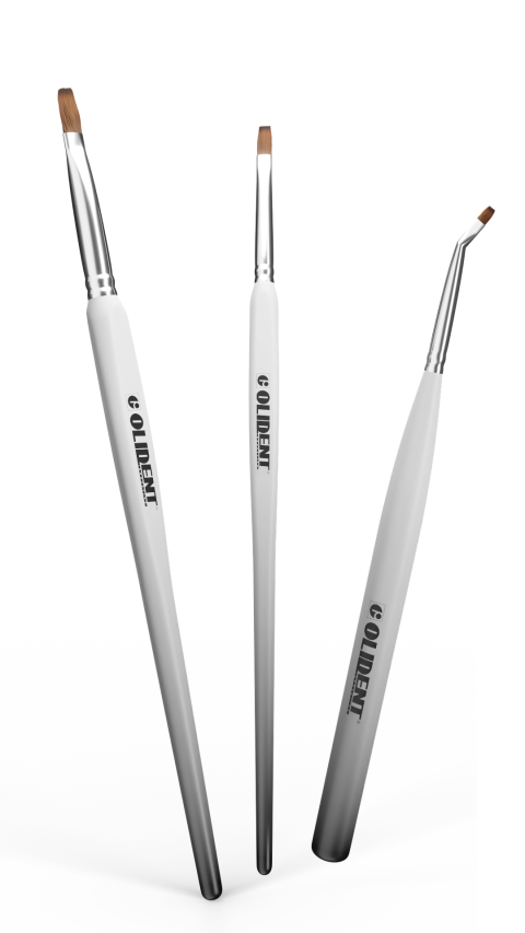 Štětce set 3ks č.1,2 a 5  By Dr. Babinski bílé