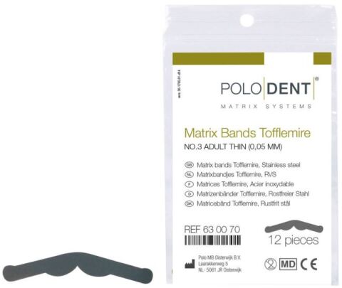 Matrix Bands Tofflemire No. 3 Adult Thin 0,05 mm