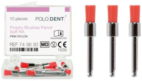 POLODENT Prophy Brushes Pencil jemné růžové