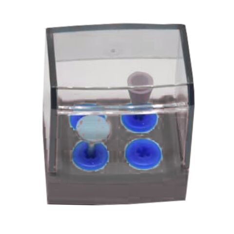 Dezinfekční box - rotační nástroje pro 4ks, Black