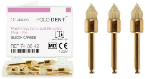 POLODENT Pasteless Occlusal Brushes Point