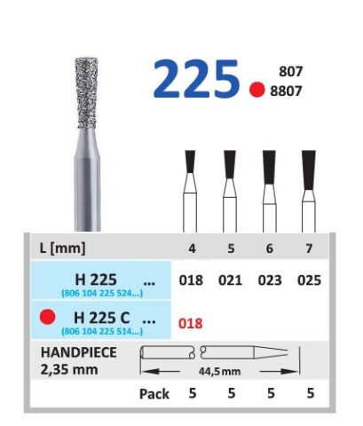 HORICO diamant vrták - obrácený kónus ISO21 5ks