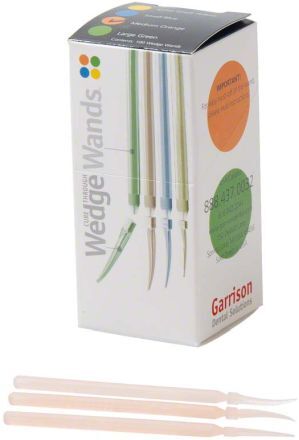 WedgeWands Clear - klínky, 100ks střední oranžové