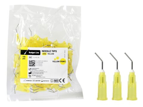 YELLOW POINT kanyly 20G, žluté (100 ks)