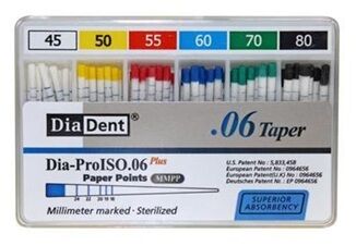 Papírové čepy Diadent 6% 045-080