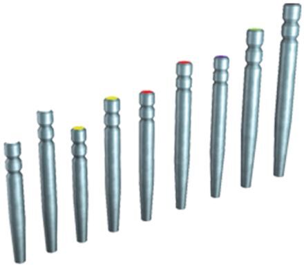 Dento-Clic Titanium Posts 1,7mm/17,6mm černé