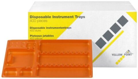 YELLOW POINT Tácky plastové 28 x 18 cm oranžové