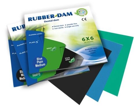 Rubber-Dam Mint - zelený, 36ks
