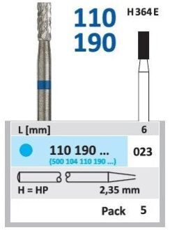 HORICO tvrdokovová fréza - válec 2,3mm