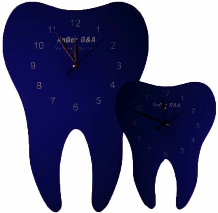 Hodiny ve tvaru zubu, námořnické modré XL