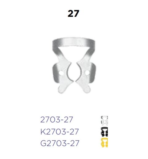 Kofferdamová spona 27 - molar  (GENERAL)