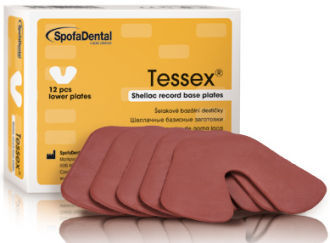 Tessex - šelakové destičky, 12ks dolní