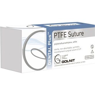 Dental Plus PTFE 5/0 RC, 19mm, 12ks