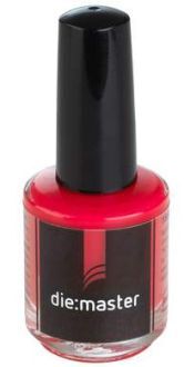 die:master - distanční lak, 15ml červený