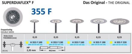 HORICO Superdiaflex oboustranný disk F 19/0,15mm