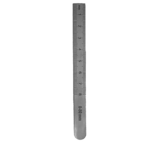 Measuring ruler, 0-80mm