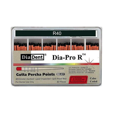 DIA-PRO R guttaperčové čepy R40 pro Reciproc