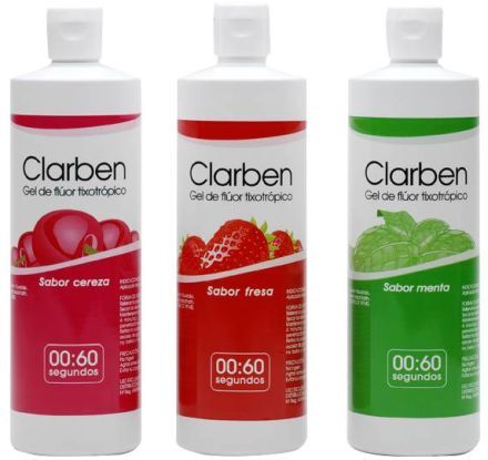 Clarben - fluoridační gel, 500ml máta