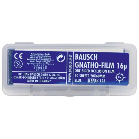 Gnatho-Film artikulační fólie 16µ 20x60mm modrá