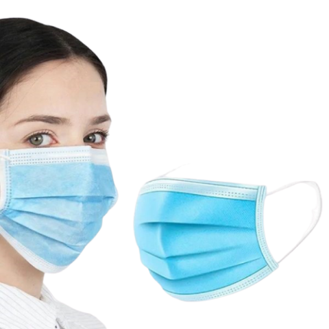 Ústenky na gumičku, 50ks modré