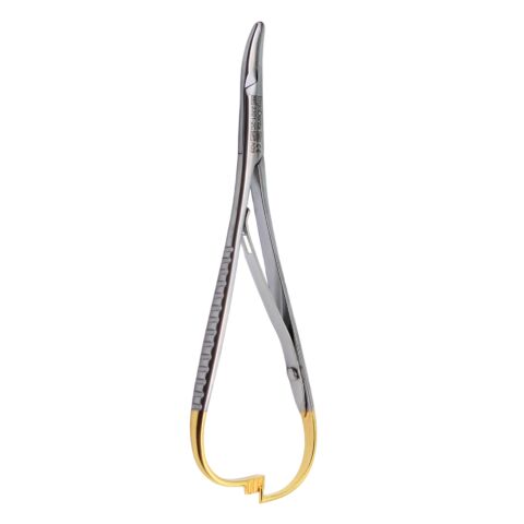 Jehelec Mathieu, zahnutý, 14cm, TC