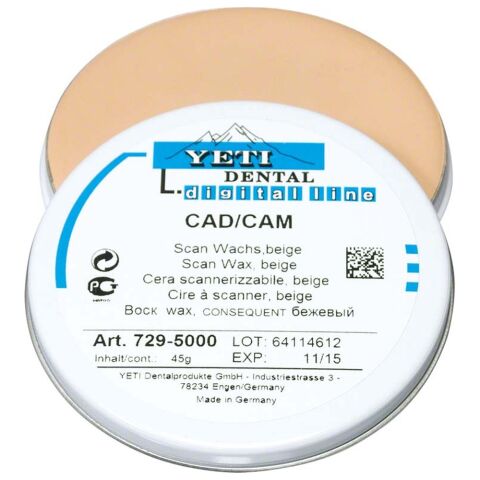 YETI CAD/CAM frézovací vosk