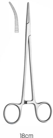 Jehelec Adson 18cm, zahnutý