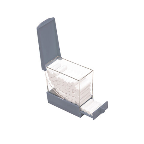 Zásobník na vatové válečky, bílý