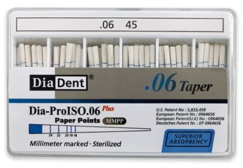 Papírové čepy DiaDent 6% 045