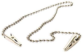 Držák pacientských roušek, řetízek