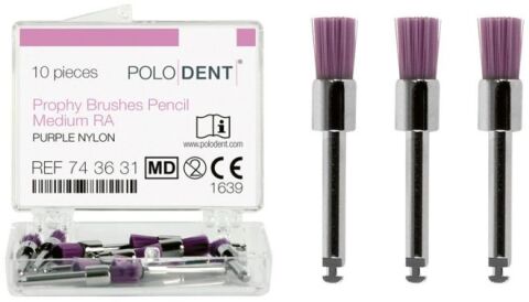 POLODENT Prophy Brushes Pencil střední fialové