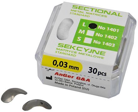 Sectional Metal Matrices 0,05 mm L