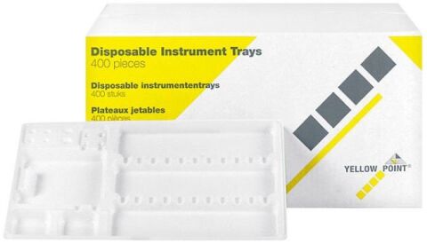 YELLOW POINT Tácky plastové 28 x 18 cm bílé