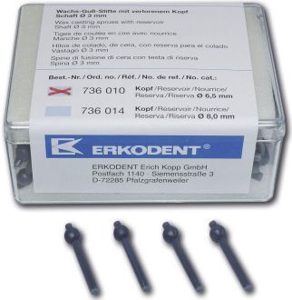 Voskové předtvary na licí kanálky s rezervoárem